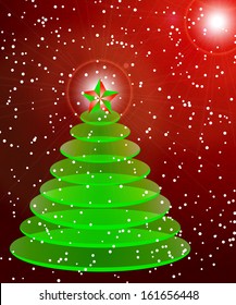 abstract Christmas vector illustration Christmas tree