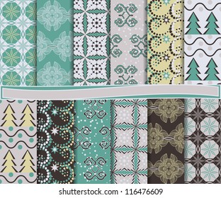 abstract Christmas vector set of paper for scrapbook