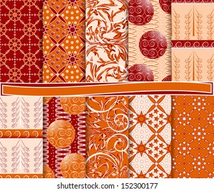 abstract Christmas vector set of paper for scrapbook