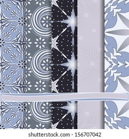 abstract Christmas vector set of paper for scrapbook
