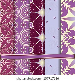 abstract Christmas vector set of paper for scrapbook
