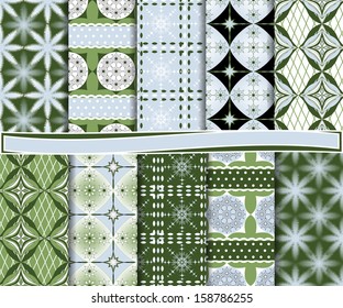 abstract Christmas vector set of paper for scrapbook
