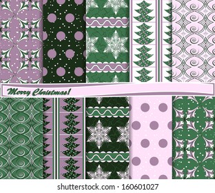abstract Christmas vector set of paper for scrapbook