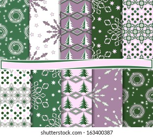 abstract Christmas vector set of paper for scrapbook