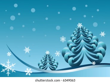 abstract christmas winter vector illustration