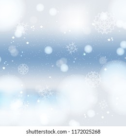 Abstract christmass winter background with snowflakes design new year celebration