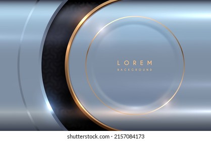 Abstract chrome and gold background