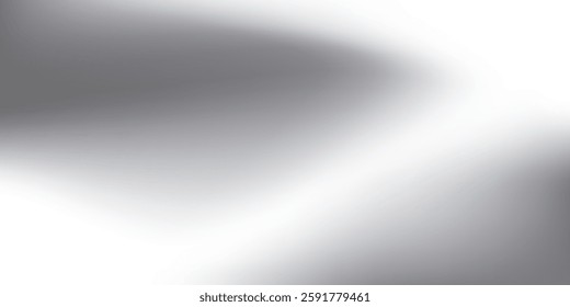 Abstract chrome gradient surface with light gloss. Vector aluminum grey sheet with reflection art