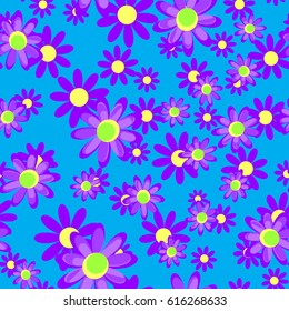 abstract chrysanthemum flower pattern for textiles, Wallpaperr