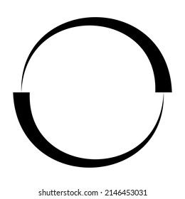 Abstract cicular geometric circle vector design element