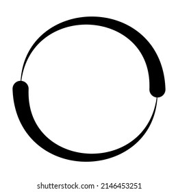 Abstract cicular geometric circle vector design element