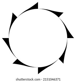 Abstract cicular geometric circle vector design element