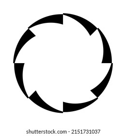 Abstract cicular geometric circle vector design element