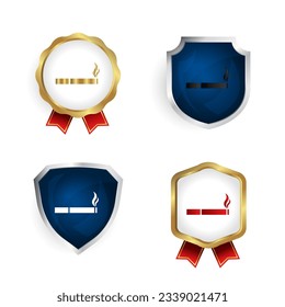 Abstract Cigarette Badge and Label Collection, can be used for business designs, presentation designs or any suitable designs.