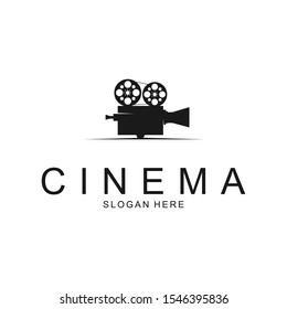 abstract cinema logo icon vector design template 