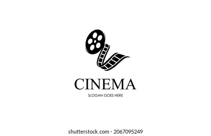 Abstract cinema logo vector template