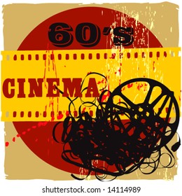 abstract cinema poster