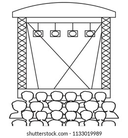 abstract cinema symbol