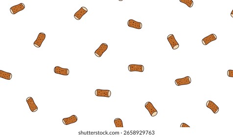 Abstract cinnamon stick pattern for festive occasions and warm designs