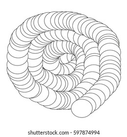 Abstract circle 3d background