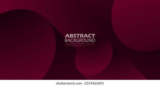 Abstract circle 3d background . Dark red design. Simple and modern with overlap layered 3d concept. Eps10 vector
