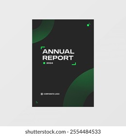 abstract circle annual report book cover vector