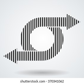 Abstract Circle Arrow. 