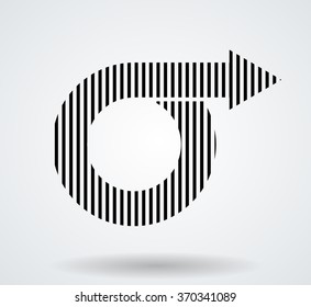 Abstract Circle Arrow. 