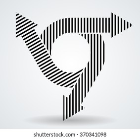Abstract Circle Arrow. 