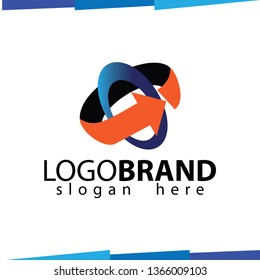 abstract Circle arrow vector template