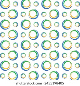 Abstrakter Kreis Kunstvoll Trendy Mehrfarben Wiederholen Muster Vektorillustration Design