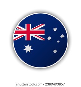 Abstract Circle Australia Flag Icon