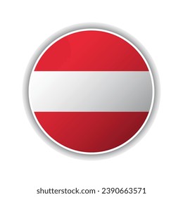 Abstract Circle Austria Flag Icon