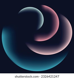 abstract circle background blue teal pink color gradiant illustration. blue teal pink color gradiant background.
