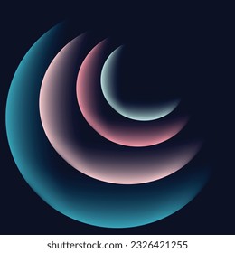 abstract circle background blue teal pink color gradiant illustration. blue teal pink color gradiant background.
