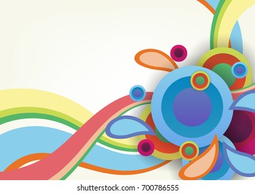 Abstract circle background. Cerebration event background.