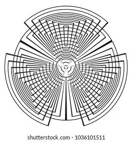 Abstract circle background. Creative geometric pattern. Vector modern design background.