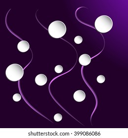 Abstract circle background. Dark violet background for webs, e-mail, presentations etc.