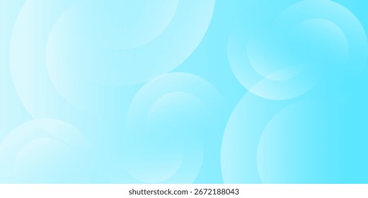 Abstract circle background. Circle effect style geometric, abstract background. Minimalist banner background, pastel colorful, Light Blue gradations. 