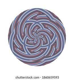 Abstract circle background, geometric dynamic pattern, vector modern design texture.