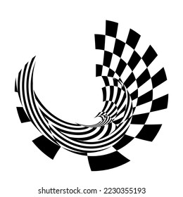 abstract circle background geometric dynamic pattern vector design element