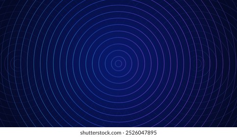 Abstract circle background, geometric lines on dark blue background, suitable for presentation backgrounds, brochure covers, wallpapers, websites and banners.