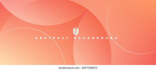 abstract circle background. circle background with gradient color. orange background.