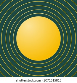 Abstract circle background with gradient colors. Flat design vector illustration.