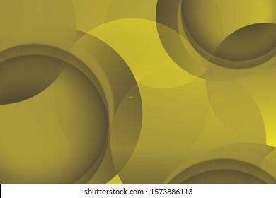 Abstract Circle background with green color