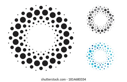 abstract circle background. halftone dots design elements.