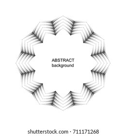 Abstract circle background. Halftone dots pattern. Vector geometric background.