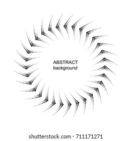 Abstract circle background. Halftone dots pattern. Vector geometric background.