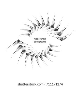Abstract circle background. Halftone dots pattern. Vector geometric background.