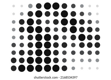 abstract circle background halftone background vector illustration
